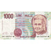 Banknote, Italy, 1000 Lire, 1990, KM:114a, AU(55-58)