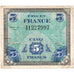 Francia, 5 Francs, Flag/France, SÉRIE 1944, MB+