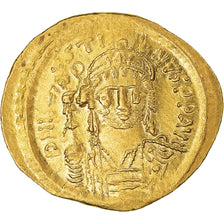 Justin II, Solidus, 565-578, Constantinople, Or, TTB+, Sear:344