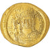 Justin II, Solidus, 565-578, Constantinople, Or, TTB+, Sear:344