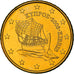 Zypern, 50 Euro Cent, Kyrenia ship, 2008, UNZ+, Nordic gold