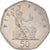Moneta, Gran Bretagna, Elizabeth II, 50 Pence, 2001, BB+, Rame-nichel, KM:991