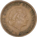 Coin, Netherlands, Juliana, Cent, 1958, AU(50-53), Bronze, KM:180