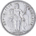 Moeda, Polinésia Francesa, 5 Francs, 1965, EF(40-45), Alumínio, KM:4