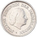 Coin, Netherlands, Juliana, 25 Cents, 1956, EF(40-45), Nickel, KM:183