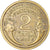 Moneda, Francia, Morlon, 2 Francs, 1940, BC+, Aluminio - bronce, KM:886