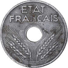 Moneda, Francia, État français, 10 Centimes, 1943, Paris, BC+, Cinc, KM:903