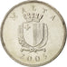 Moneta, Malta, 25 Cents, 2005, SPL, Rame-nichel, KM:97