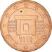 Malta, 2 Euro Cent, 2008, Paris, MS(63), Aço Cromado a Cobre, KM:126