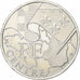 França, 10 Euro, 2010, Paris, Prata, MS(64), KM:1650