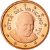 CITTÀ DEL VATICANO, Benedict XVI, Euro Cent, 2010, Rome, Acciaio placcato rame