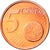Eslovénia, 5 Euro Cent, 2007, MS(63), Aço Cromado a Cobre, KM:70