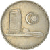 Moeda, Malásia, 20 Sen, 1982, Franklin Mint, AU(50-53), Cobre-níquel, KM:4