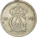 Moneta, Svezia, Gustaf VI, 25 Öre, 1970, BB+, Rame-nichel, KM:836