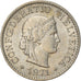 Moneta, Szwajcaria, 5 Rappen, 1971, Bern, AU(50-53), Miedź-Nikiel, KM:26