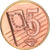 Zypern, 5 Euro Cent, 2003, unofficial private coin, VZ, Copper Plated Steel