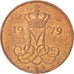 Coin, Denmark, Margrethe II, 5 Öre, 1979, Copenhagen, AU(55-58), Copper Clad