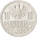 Coin, Austria, 10 Groschen, 1990, Vienna, MS(63), Aluminum, KM:2878