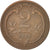 Moneda, Austria, Franz Joseph I, 2 Heller, 1910, MBC, Bronce, KM:2801