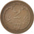 Moneda, Austria, Franz Joseph I, 2 Heller, 1911, MBC, Bronce, KM:2801