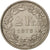Moneta, Szwajcaria, 2 Francs, 1975, Bern, AU(55-58), Miedź-Nikiel, KM:21a.1