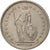 Moneta, Szwajcaria, 2 Francs, 1979, Bern, AU(55-58), Miedź-Nikiel, KM:21a.1