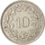 Moneta, Szwajcaria, 10 Rappen, 1969, Bern, AU(50-53), Miedź-Nikiel, KM:27