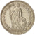 Coin, Switzerland, Franc, 1957, Bern, EF(40-45), Silver, KM:24