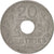 Coin, France, État français, 20 Centimes, 1943, Paris, AU(50-53), Zinc