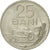 Coin, Romania, 25 Bani, 1966, EF(40-45), Nickel Clad Steel, KM:94