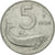 Munten, Italië, 5 Lire, 1954, Rome, ZF, Aluminium, KM:92