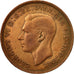 Coin, Great Britain, George VI, Penny, 1944, VF(30-35), Bronze, KM:845