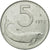 Munten, Italië, 5 Lire, 1972, Rome, ZF, Aluminium, KM:92
