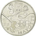 France, 10 Euro, Mayotte, 2011, MS(63), Silver, KM:1726