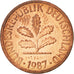 Monnaie, République fédérale allemande, Pfennig, 1987, Stuttgart, SPL, Copper