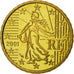 Monnaie, France, 10 Euro Cent, 2001, FDC, Laiton, KM:1285