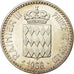 Moeda, Mónaco, Rainier III, Charles III, 10 Francs, 1966, AU(55-58), Prata