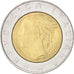 Münze, Italien, 500 Lire, 1982, Rome, UNZ, Bi-Metallic, KM:111