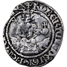 Italie, Robert d'Anjou, Gigliato, 1309-1343, Naples, Argent, TTB