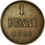 Moneta, Finlandia, Nicholas II, Penni, 1909, AU(50-53), Miedź, KM:13