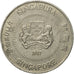 Coin, Singapore, 50 Cents, 1987, British Royal Mint, AU(55-58), Copper-nickel