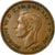 Coin, Great Britain, George VI, 1/2 Penny, 1938, EF(40-45), Bronze, KM:844