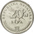 Moneta, Chorwacja, 20 Lipa, 2011, EF(40-45), Nickel platerowany stalą, KM:7