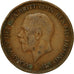 Coin, Great Britain, George V, 1/2 Penny, 1928, EF(40-45), Bronze, KM:837