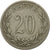 Munten, Griekenland, George I, 20 Lepta, 1895, Athens, FR+, Copper-nickel, KM:57