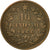 Moneta, Italia, Vittorio Emanuele II, 10 Centesimi, 1866, Naples, BB, Rame