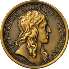 França, medalha, Louis XIII, Naissance du Dauphin Louis XIV, 1638, Bronze