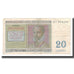 Billete, 20 Francs, 1956, Bélgica, 1956-04-03, KM:132b, BC+