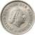 Munten, Nederland, Juliana, 25 Cents, 1965, ZF, Nickel, KM:183