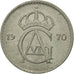 Munten, Zweden, Gustaf VI, 25 Öre, 1970, ZF, Copper-nickel, KM:836